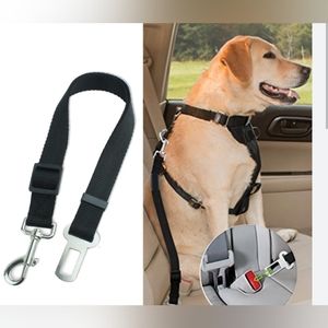 Adjustable dog seat belt